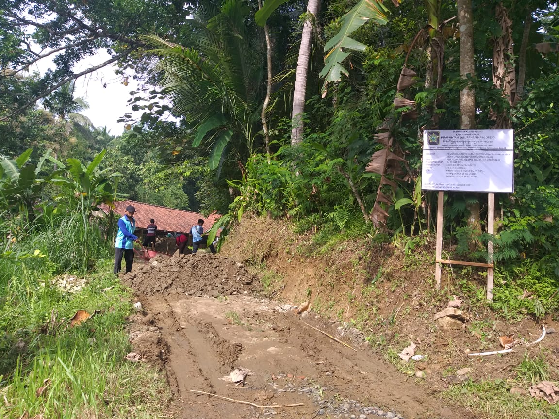Persiapan Warga Ngaseman Menyambut Kegiatan Padat Karya dari APBKal 2021