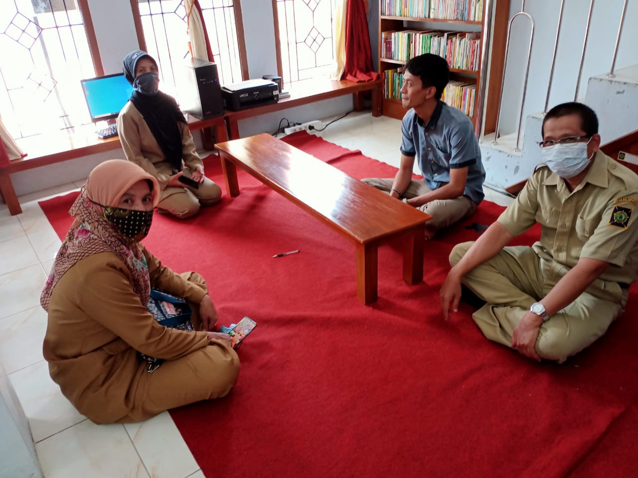 Kunjungan Dinas Perpustakaan dan Kearsipan Kabupaten Kulon progo